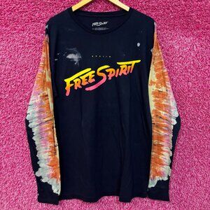 Khalid Free Spirit Long Sleeve Tie Dye Tshirt size Large